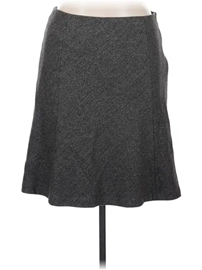 Pre-owned Eddie Bauer Wool Skirt In Gray