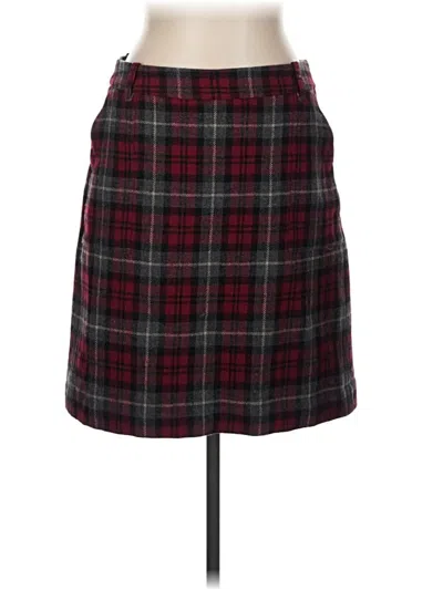 Pre-owned Eddie Bauer Wool Skirt In Red