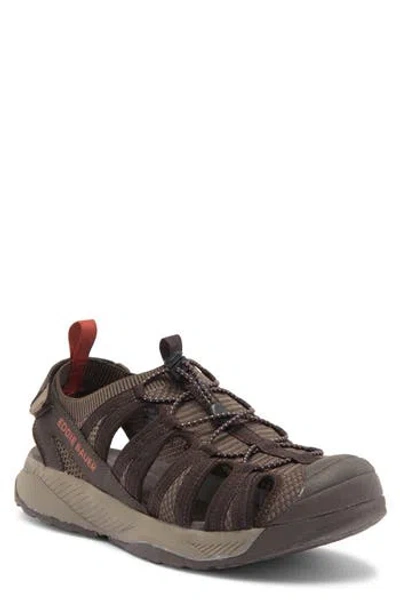 Eddie Bauer Yesler Sandal In Brown/burgundy