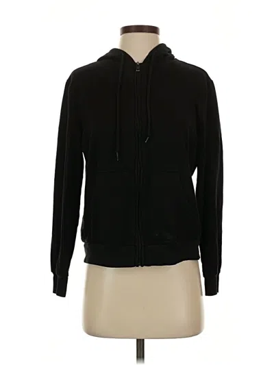 Pre-owned Eddie Bauer Zip Up Hoodie In Black