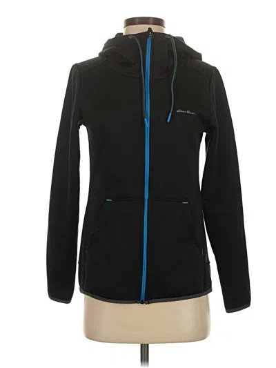 Pre-owned Eddie Bauer Zip Up Hoodie In Black