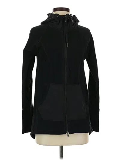 Pre-owned Eddie Bauer Zip Up Hoodie In Black