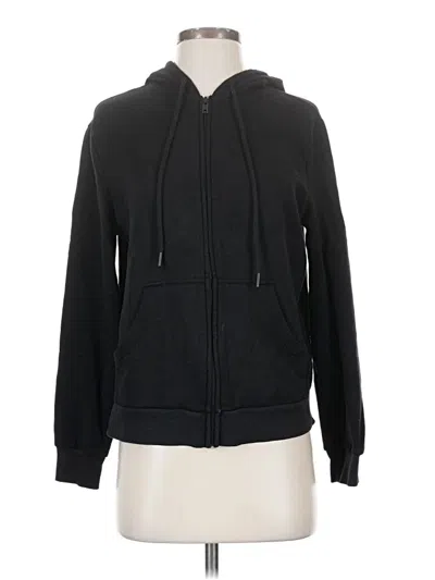 Pre-owned Eddie Bauer Zip Up Hoodie In Black