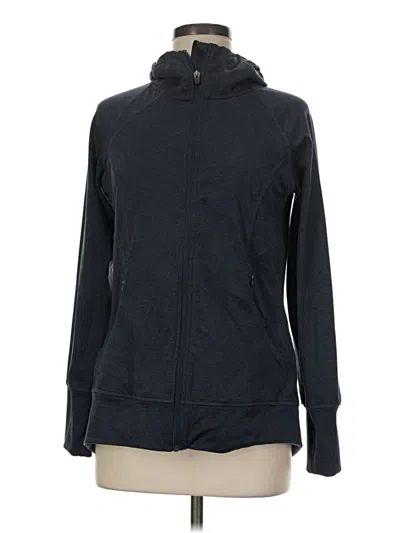 Pre-owned Eddie Bauer Zip Up Hoodie In Black