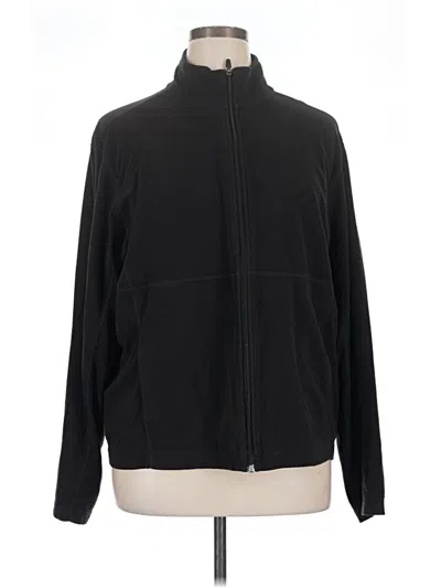 Pre-owned Eddie Bauer Zip Up Hoodie In Black