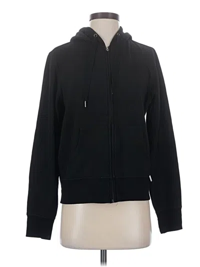 Pre-owned Eddie Bauer Zip Up Hoodie In Black
