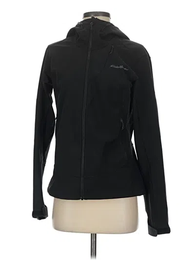 Pre-owned Eddie Bauer Zip Up Hoodie In Black