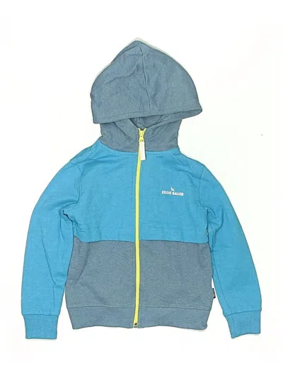 Pre-owned Eddie Bauer Kids' Zip Up Hoodie In Blue