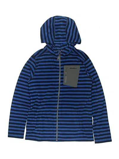 Pre-owned Eddie Bauer Kids' Zip Up Hoodie In Blue