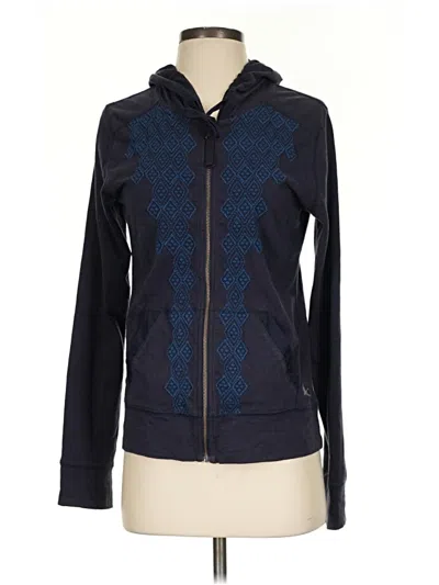 Pre-owned Eddie Bauer Zip Up Hoodie In Blue