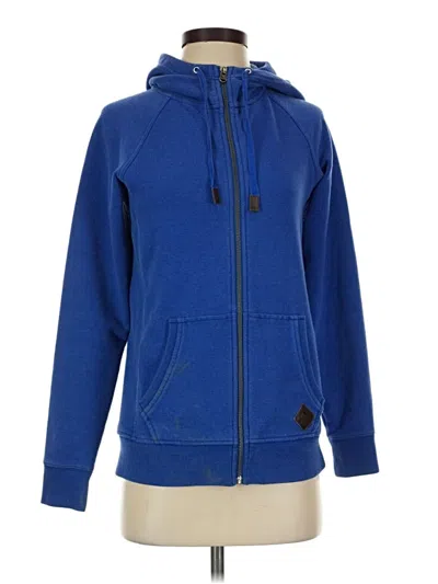 Pre-owned Eddie Bauer Zip Up Hoodie In Blue
