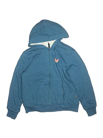 Pre-owned Eddie Bauer Kids' Zip Up Hoodie In Blue