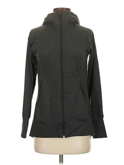Pre-owned Eddie Bauer Zip Up Hoodie In Gray