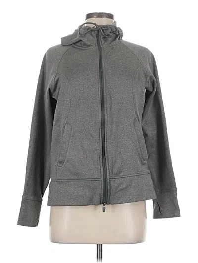 Pre-owned Eddie Bauer Zip Up Hoodie In Gray