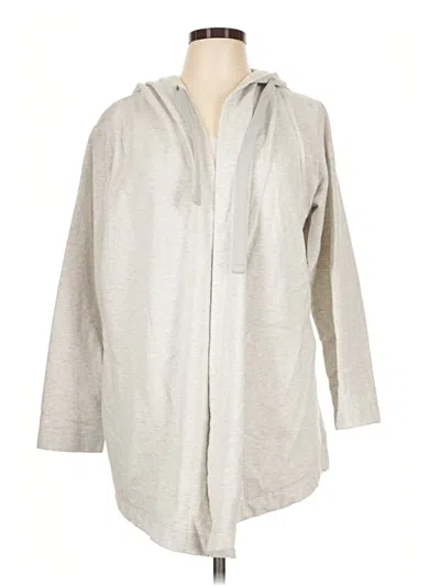 Pre-owned Eddie Bauer Zip Up Hoodie In Gray
