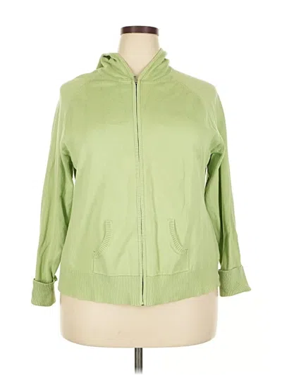 Pre-owned Eddie Bauer Zip Up Hoodie In Green