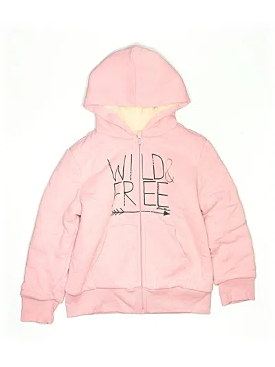Pre-owned Eddie Bauer Kids' Zip Up Hoodie In Pink