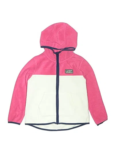 Pre-owned Eddie Bauer Kids' Zip Up Hoodie In Pink