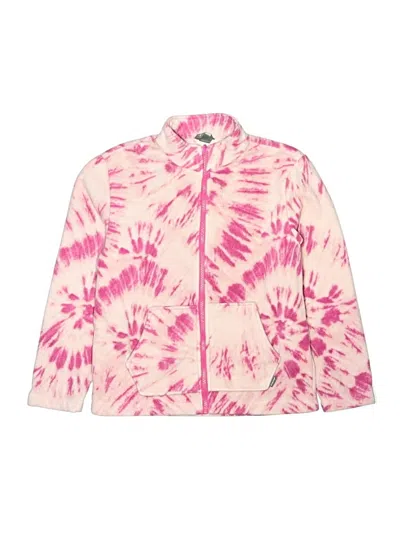 Pre-owned Eddie Bauer Kids' Zip Up Hoodie In Pink