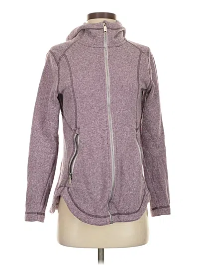 Pre-owned Eddie Bauer Zip Up Hoodie In Purple