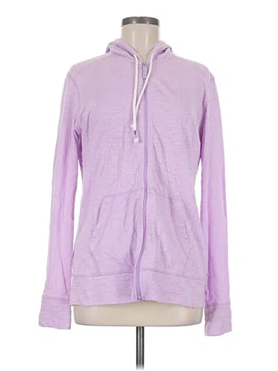 Pre-owned Eddie Bauer Zip Up Hoodie In Purple