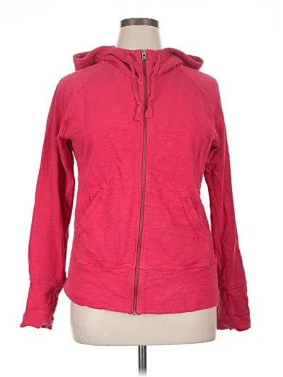 Pre-owned Eddie Bauer Zip Up Hoodie In Red
