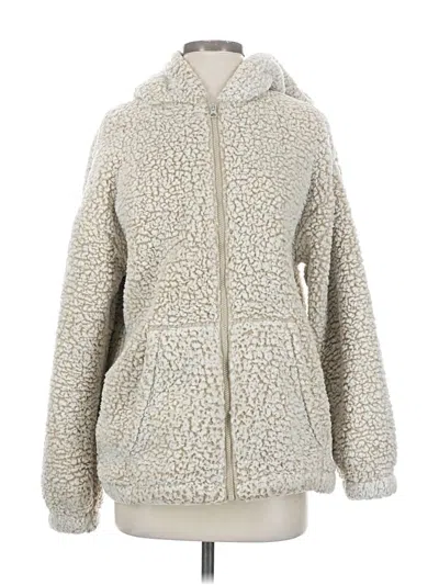 Pre-owned Eddie Bauer Zip Up Hoodie In Tan