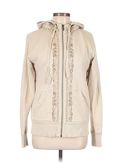 Pre-owned Eddie Bauer Zip Up Hoodie In Tan