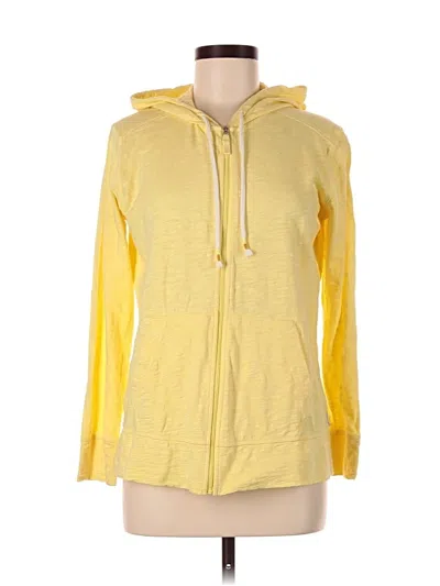 Pre-owned Eddie Bauer Zip Up Hoodie In Yellow
