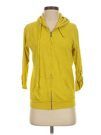 Pre-owned Eddie Bauer Zip Up Hoodie In Yellow