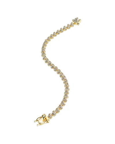 Eddie Borgo 12k Cz Cone Tennis Bracelet In Gold