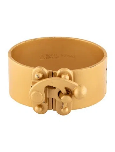 Pre-owned Eddie Borgo Ball Latch Cuff Bracelet, 6.5" In Multi