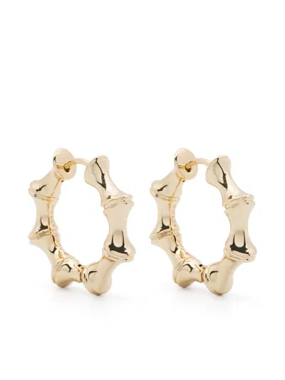 Eddie Borgo Bambu Hoop Earrings In Gold