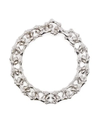 Eddie Borgo Bambu Link Bracelet In Gray