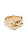 Eddie Borgo Bambu Signet Ring In Gold