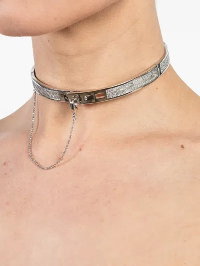 Eddie Borgo Chain Choker Necklace In Silver