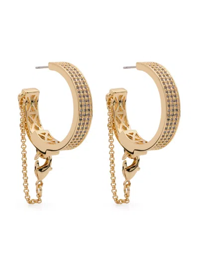 Eddie Borgo Chain Hoop Earrings In Gold