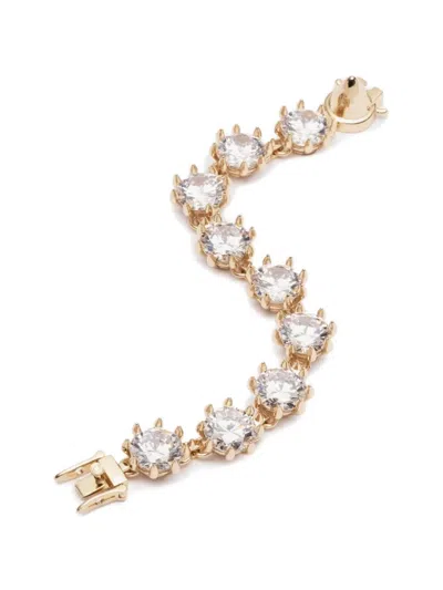 Eddie Borgo Circle Estate Crystal-embellishment Bracelet In Gold