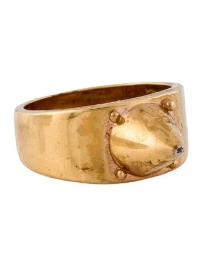 Pre-owned Eddie Borgo Cone Cocktail Ring In Multi
