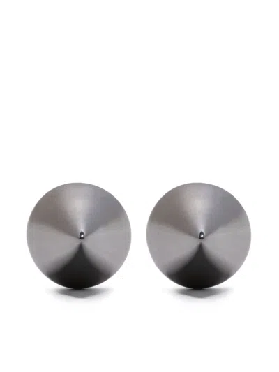 Eddie Borgo Cone Stud Earrings In Grey