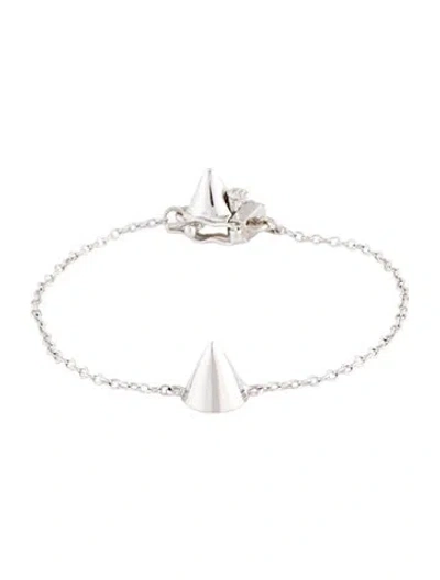 Pre-owned Eddie Borgo Cone Stud Link Bracelet, 5.75" In Multi