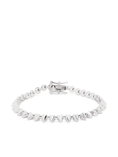 Eddie Borgo Cone Tennis Bracelet In Silver