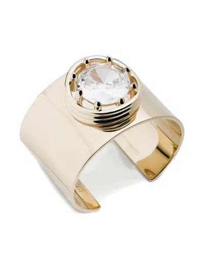 Eddie Borgo Crystal Cuff Bracelet In White