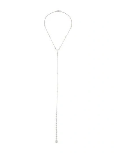 Pre-owned Eddie Borgo Crystal Lavalier Necklace, 17" In Multi