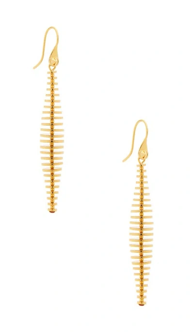 Eddie Borgo Discus Drop Earrings In Gold