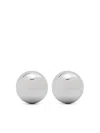 Eddie Borgo Dome Earrings In 银色