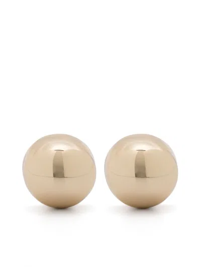Eddie Borgo Dome Earrings In Gold