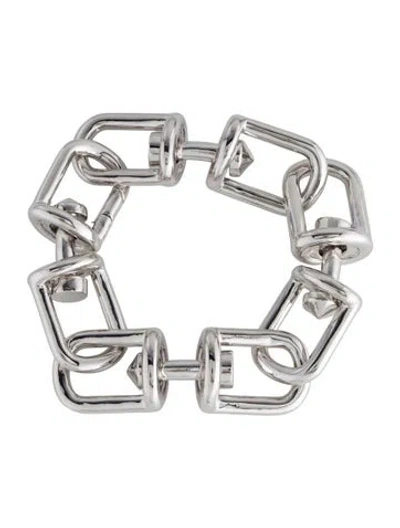 Pre-owned Eddie Borgo Fame Link Bracelet, 6" In Multi