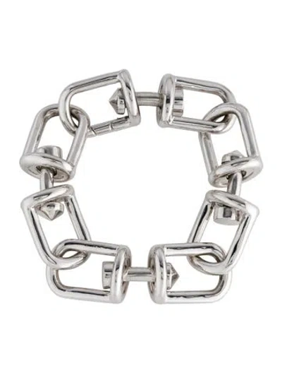 Pre-owned Eddie Borgo Fame Link Bracelet, 6" In Multi