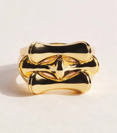 Eddie Borgo Gold-plated Bambù Signet Ring